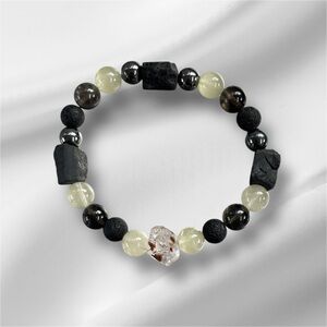 High Frequency Meteorite Multi-Gemstone Protection Bracelet
